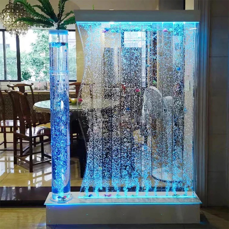 Partition Screen Divider - カスタムメイドのモダンなLED発光バブルウォールスクリーン、アクリル製フロアスタンド式ルームディバイダー、プリントデザインルームパーティション