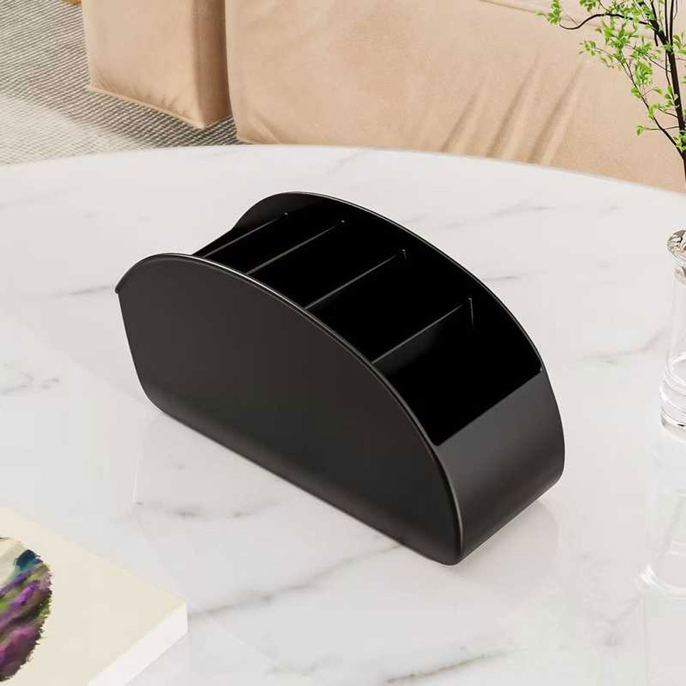 Office Furniture And Design - マルチコンパートメントリモコン収納ボックス、多機能デスクトップオーガナイザー、テレビリモコン、文房具、メガネ、化粧品、小物収納に最適、省スペースベッドサイドテーブル収納ボックス、家庭やオフィス環境に汎用、創造的で実用的な家庭用収納ボックス