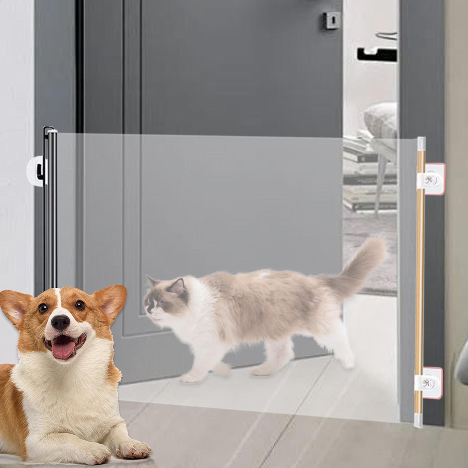 Partition Screen Divider - ペットゲート格納式ポータブル格納式ゲート屋内スクリーンブロッカーバリア折りたたみ式拡張可能な仕切り子犬幼児用