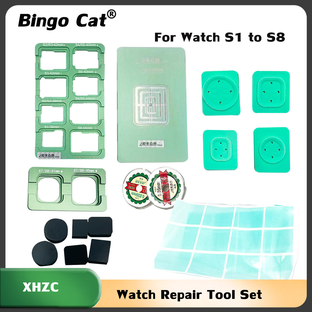 Partition Screen Divider - XHZC 10in1 フィッティングアライメント位置金型セパレーターパッドゴム iWatch 液晶画面 S4