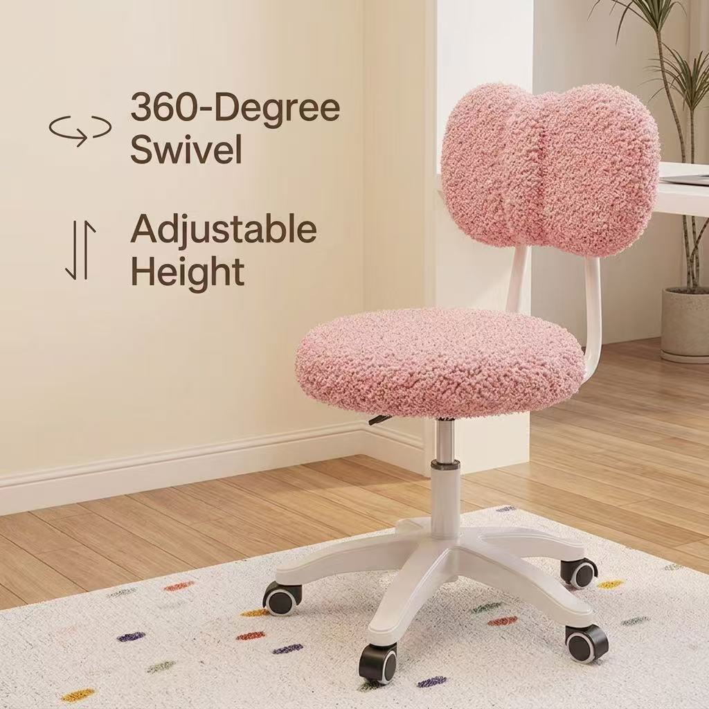 キュートなブークル素材の回転オフィスチェア360 °   回 - Office Furniture Desk のレビューと価格