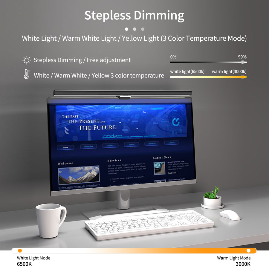 50cm LEDモニターライトバー スクリーンハンギングラン - Office Furniture And Design のレビューと価格