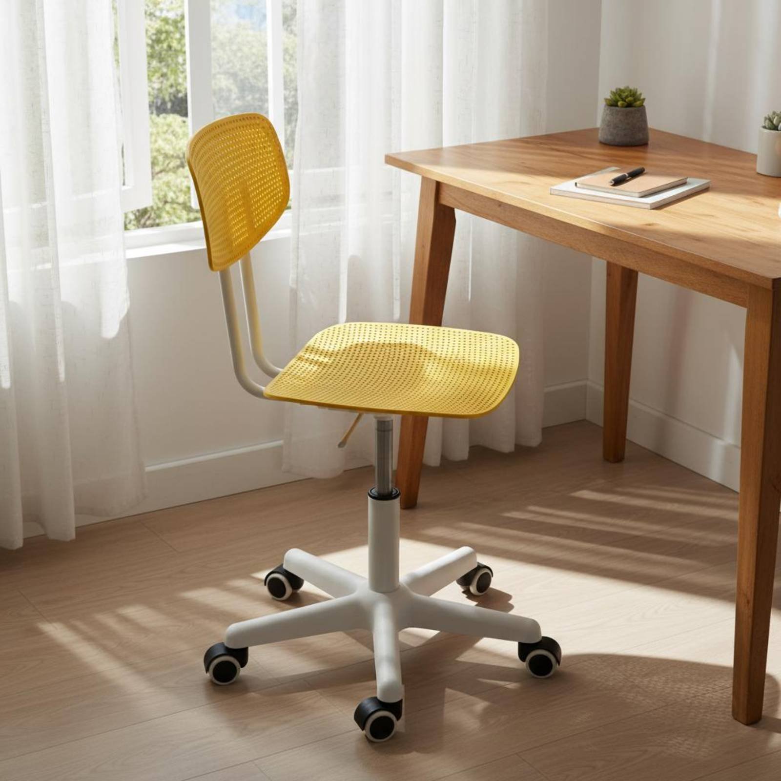 調節可能なローリングデスクチェア、通気性のあるデザイン、回転 - Office Furniture Desk のレビューと価格