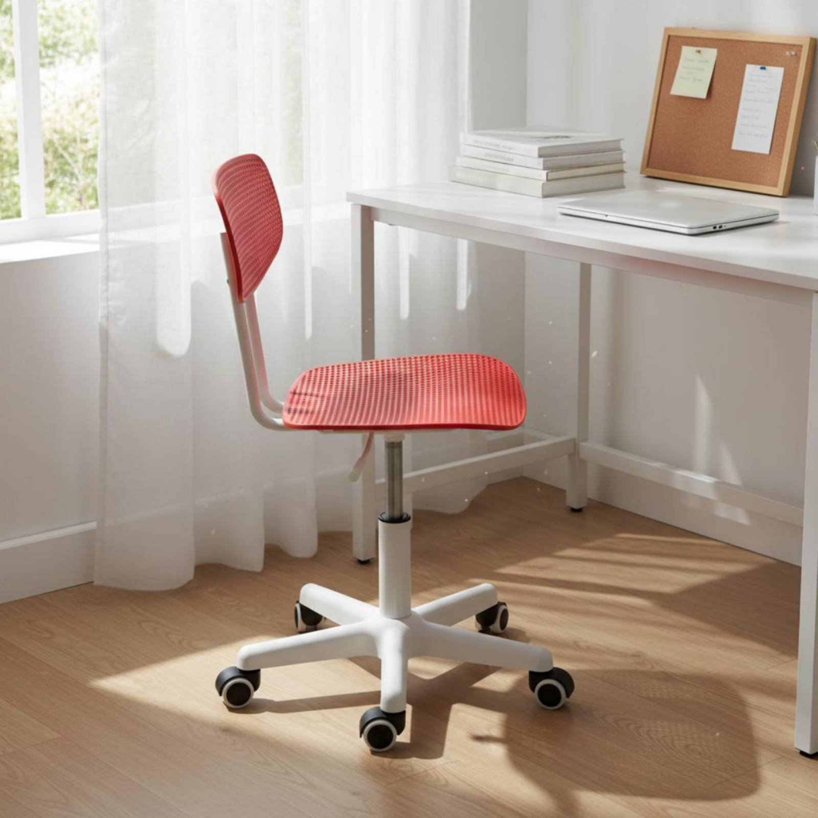 調節可能なローリングデスクチェア、通気性のあるデザイン、回転 - Office Furniture Desk のレビューと価格