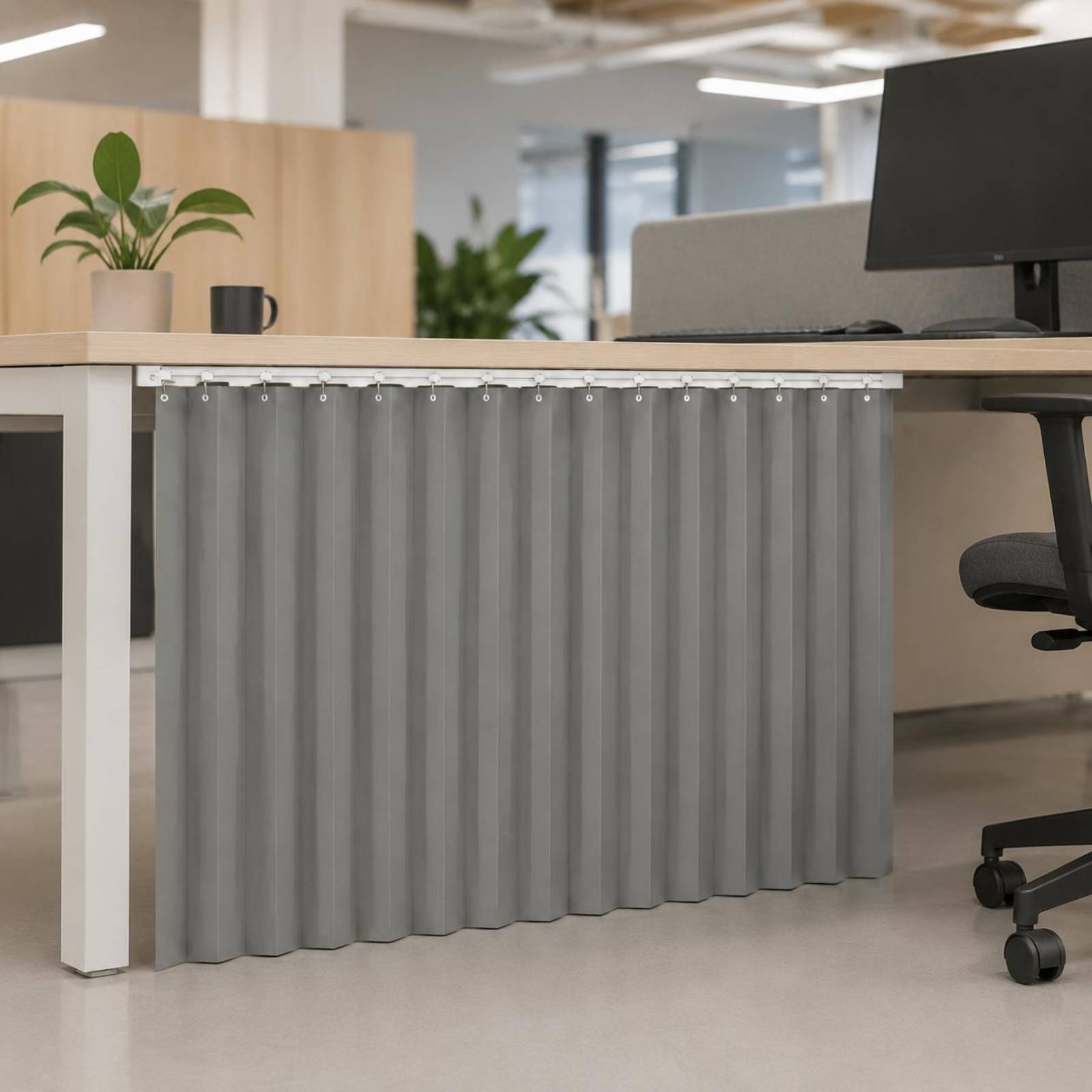 デスクプライバシーカーテン 風よけ オフィスプライバシーカー - Office Furniture Desk のレビューと価格
