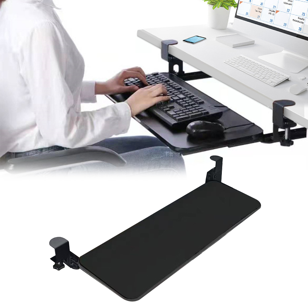 デスク下キーボードトレイ 高さ調節可能 引き出し式キーボード - Keyboard Drawer Under のレビューと価格