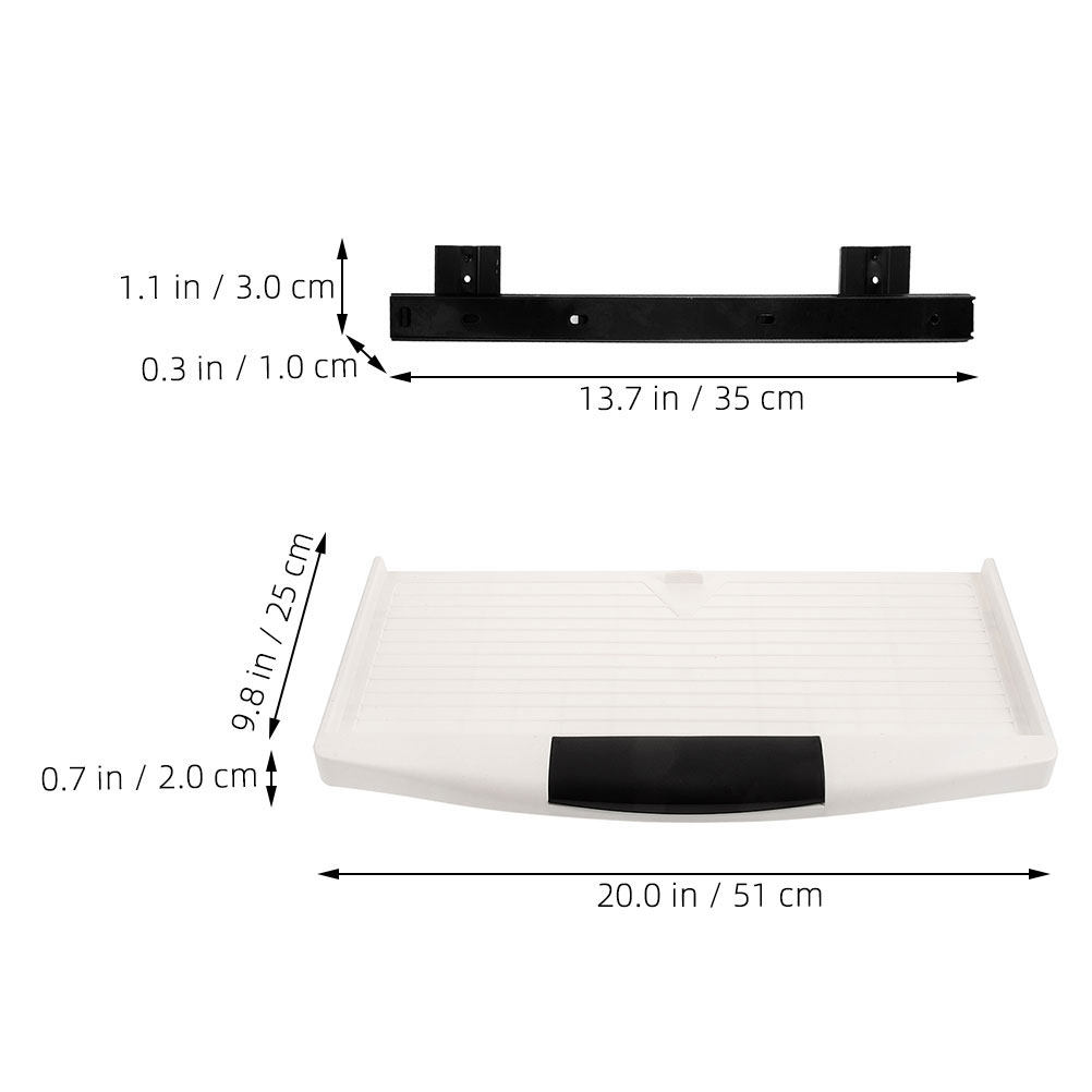 1個入り。デスク下に設置できるキーボードトレイ。引き出し式で - Keyboard Drawer Under のレビューと価格