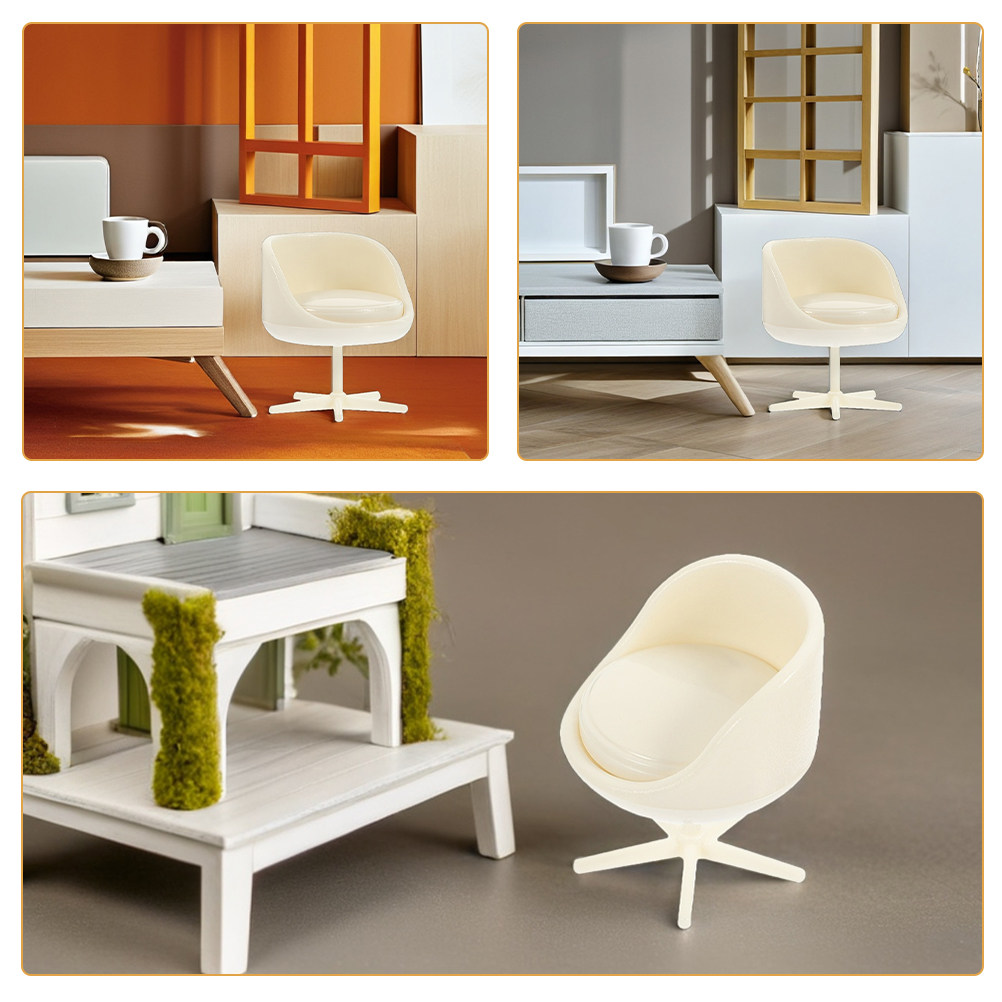 6個入りミニチュア家具モデル 1:25スケール オフィスチェ - Office Furniture And Design のレビューと価格